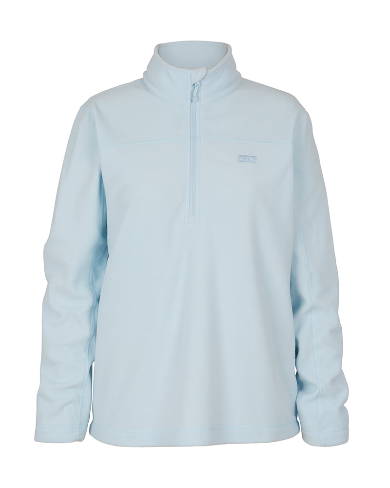 Womens Milanesia 1/4 Neck Fleece - Sky Blue
