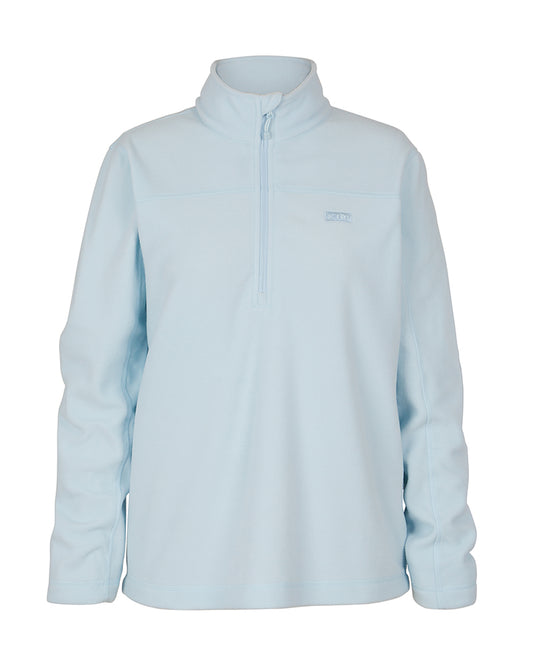 Womens Milanesia 1/4 Neck Fleece - Sky Blue