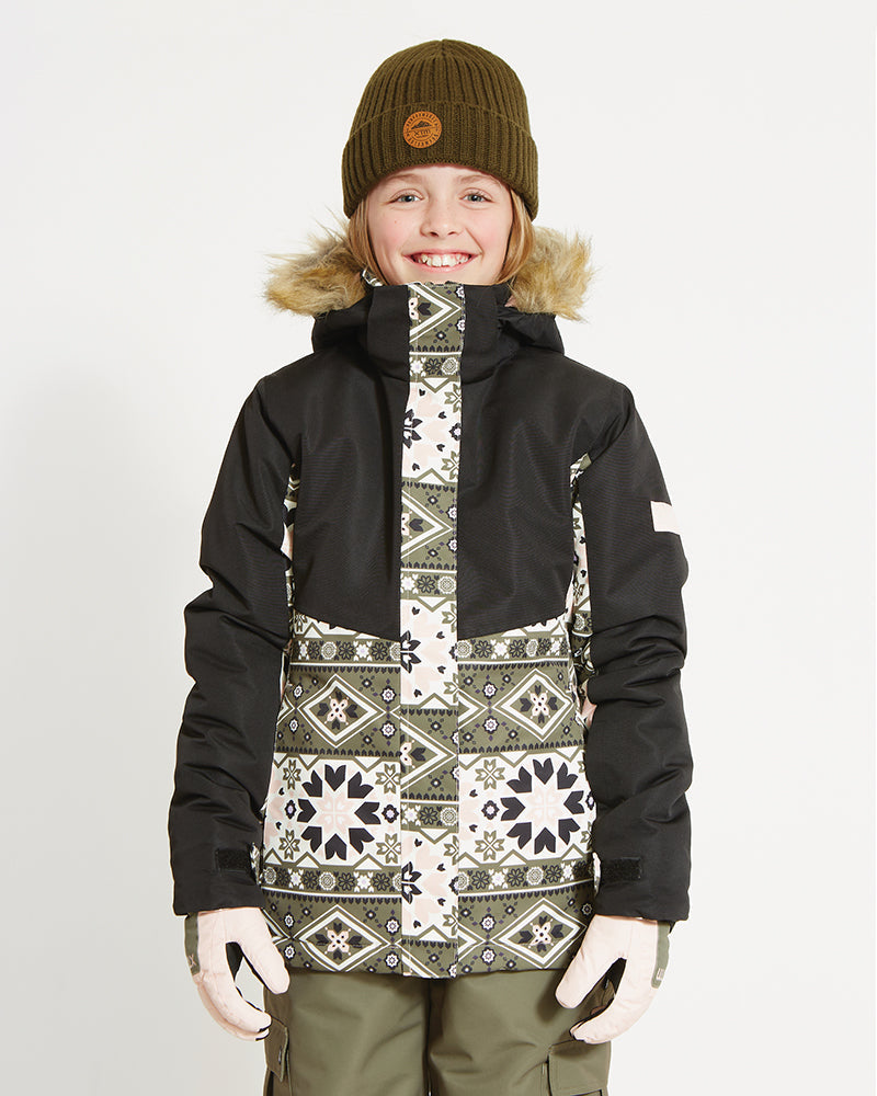 Frankie Youth Girls' Snow Jacket - Kalamata Mosaic
