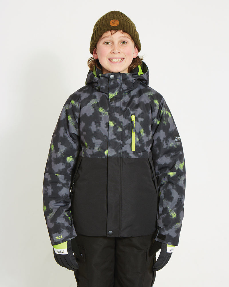 Caden Youth Boys' Snow Jacket - Black Thermal