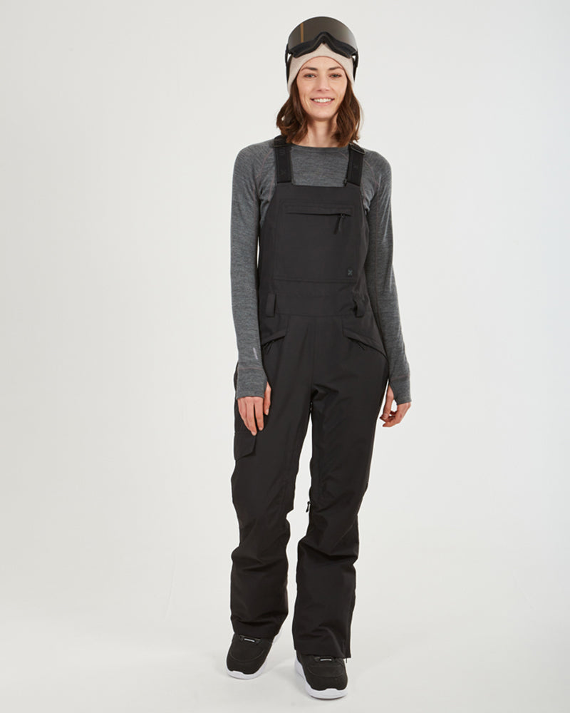 b by burton harper snowboard pant Harper II Womens Bib Overalls Ski Pant Black – XTM Performance