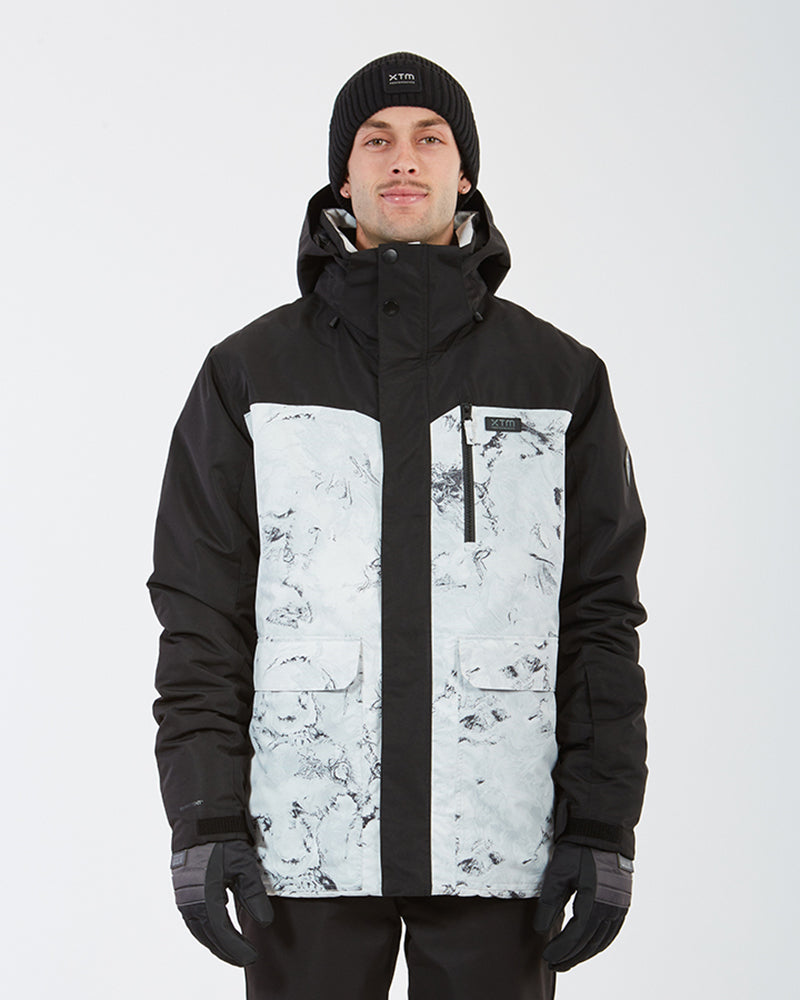 Knox Mens Ski Jacket White Marble – XTM Performance