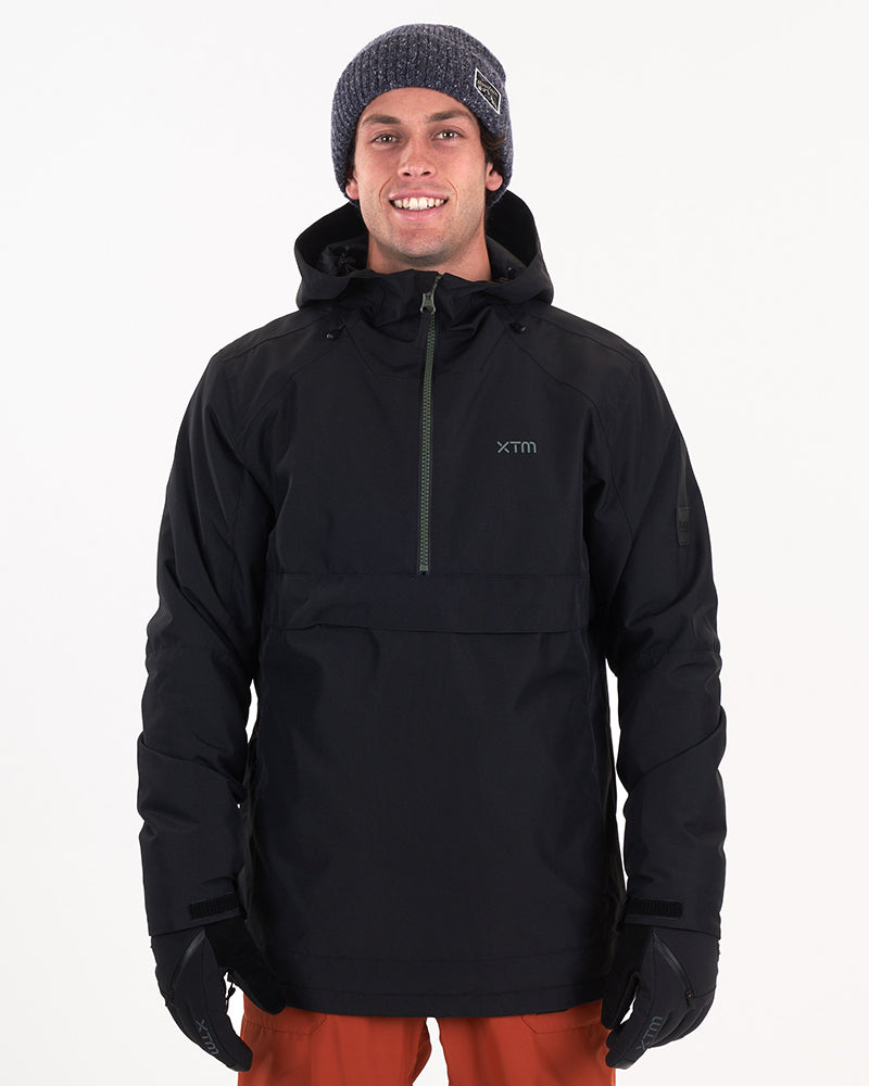 Kody Mens Snow Ski Anorak - Black