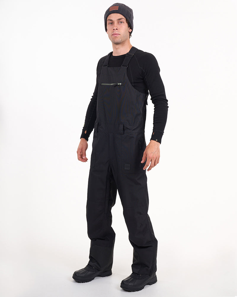 Fletcher Mens Bib Snow Ski Pant - Black