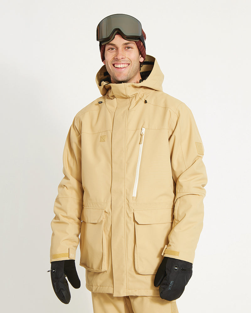 Maverick II Mens Snow Ski Jacket - Sand