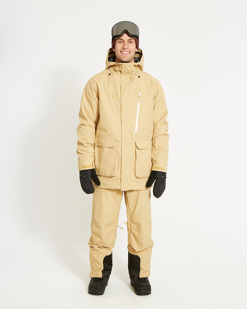 Maverick II Mens Snow Ski Jacket - Sand