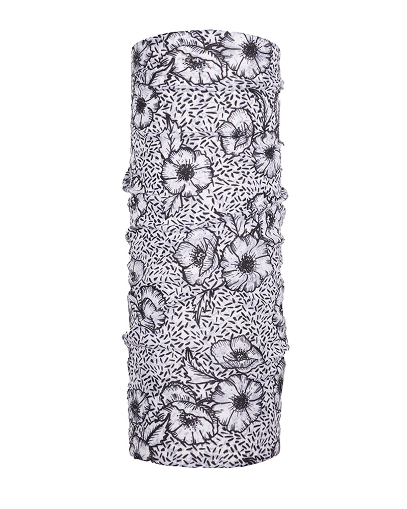 Black White Floral