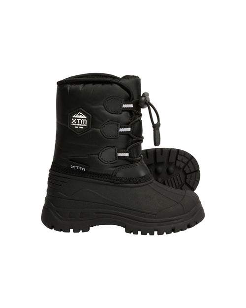 Kids black snow boots best sale