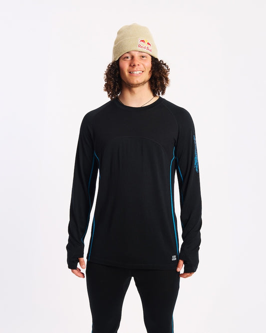 Valentino Active200 Merino 200gsm Wool Top - Black