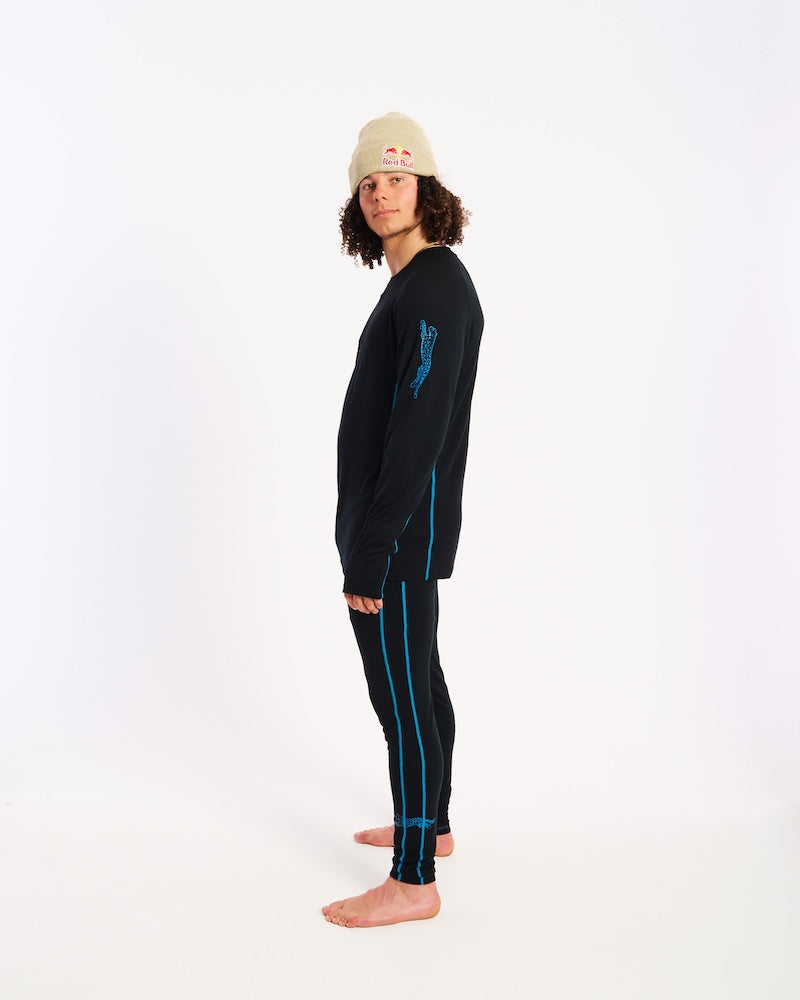 Valentino Active200 Merino 200gsm Wool Top - Black