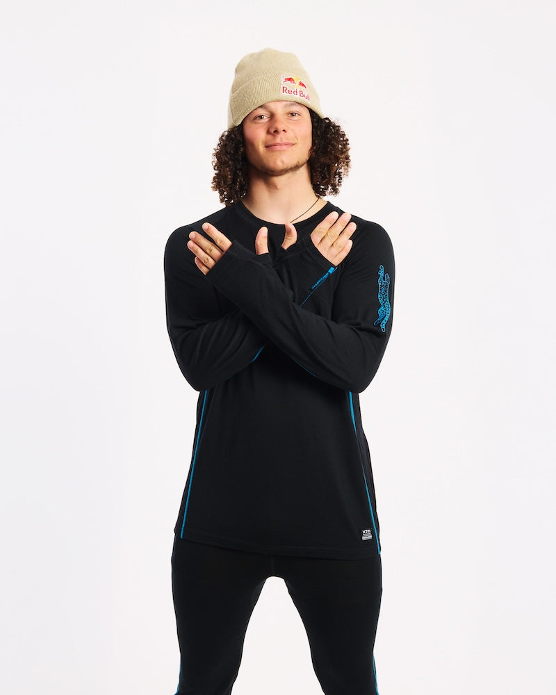 Valentino Active200 Merino 200gsm Wool Top - Black