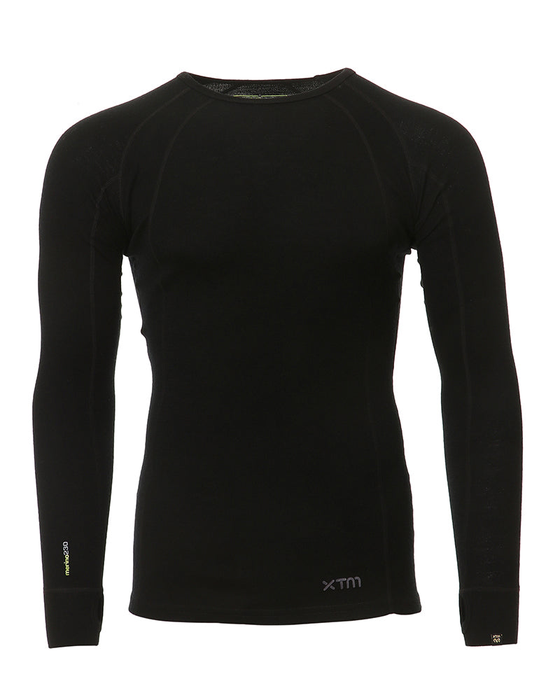 Merino Wool Plus Size Long Sleeve Thermal Top