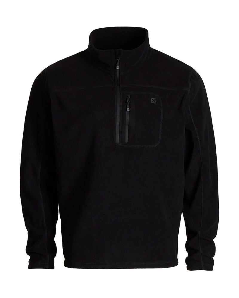 Marengo 1/4 Zip Neck Mens Seawool Fleece Black – XTM Performance
