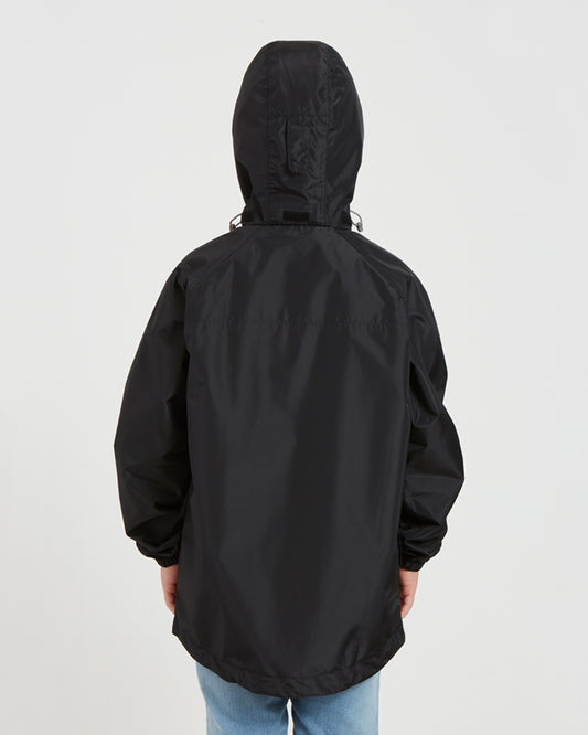 Stash 2L Kids Packable Rain Jacket Black