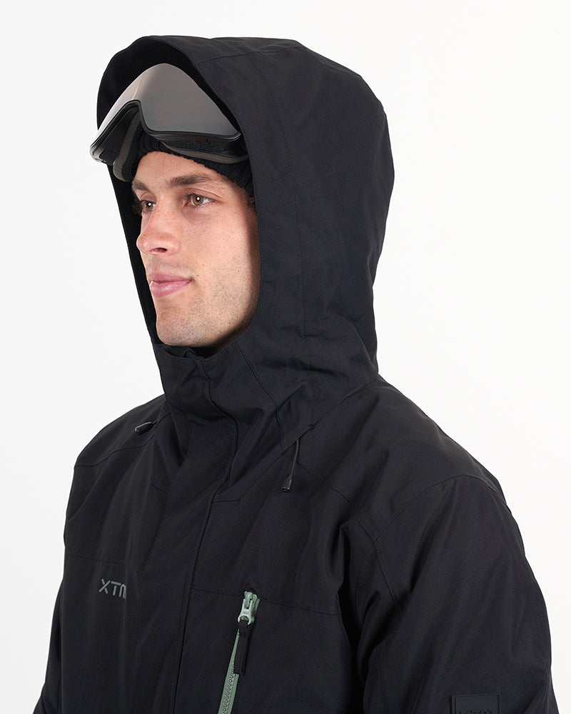 Maverick II Mens Snow Ski Jacket Black - SALE – XTM Performance Maverick II Mens Snow Ski Jacket Black - SALE – XTM Performance