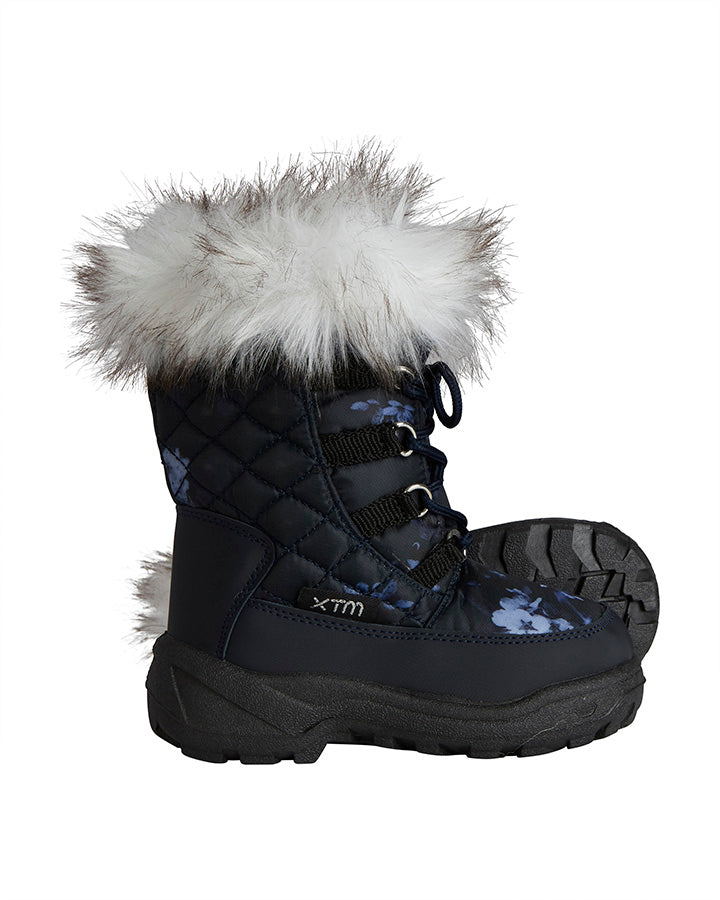 Inessa Girls' Fur Trim Winter Snow Boot