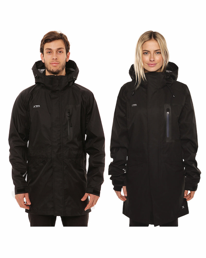 XTM Innisfail Tri-Layer 3/4 Length Rain Jacket - Black